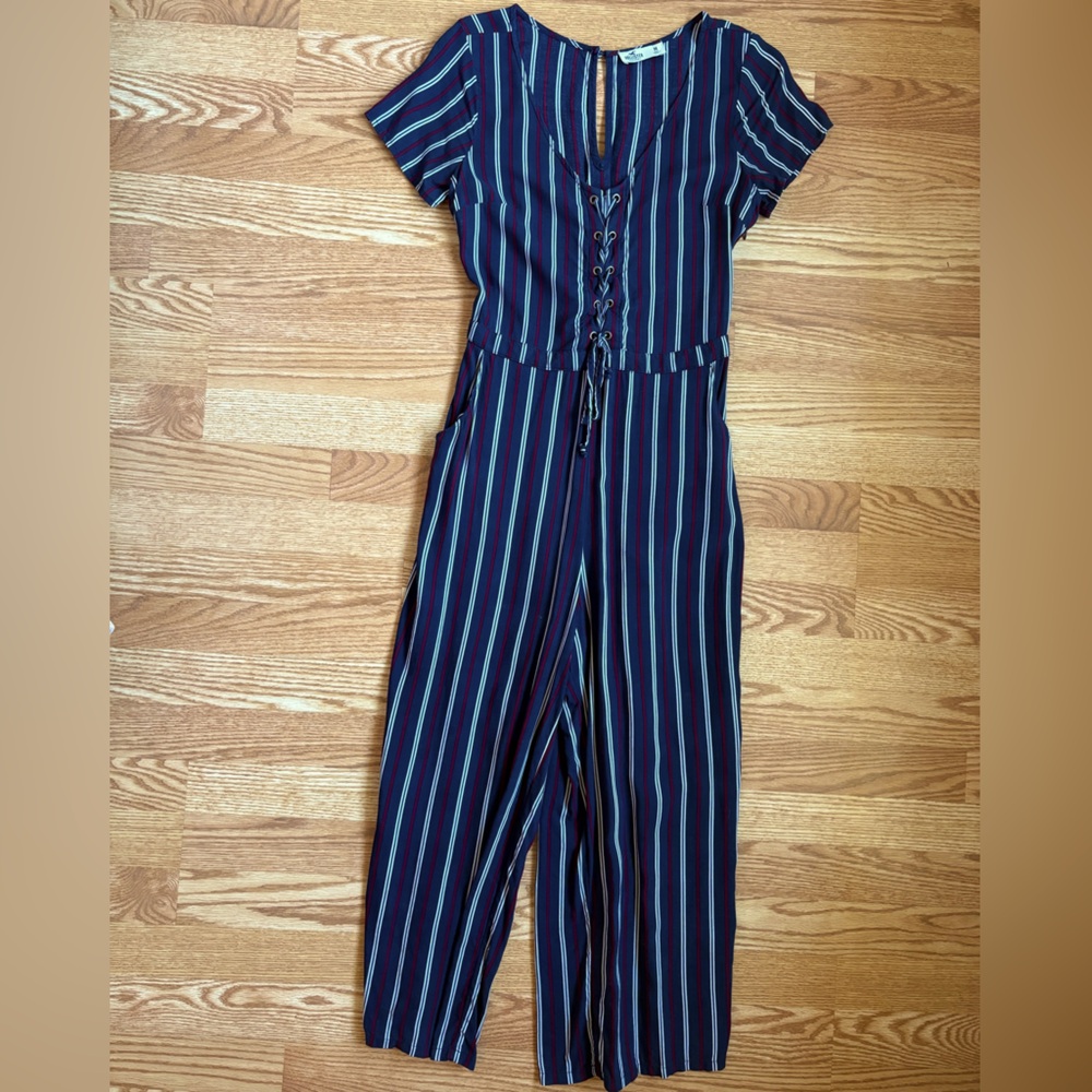 HOLLISTER STRIPED JUMPSUIT